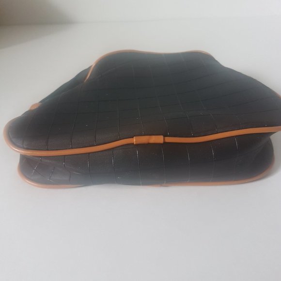 Vintage TED LAPIDUS Paris 3S Toiletry Cosmetic Bag Vinyl Faux Leather Taiwan - Picture 9 of 11